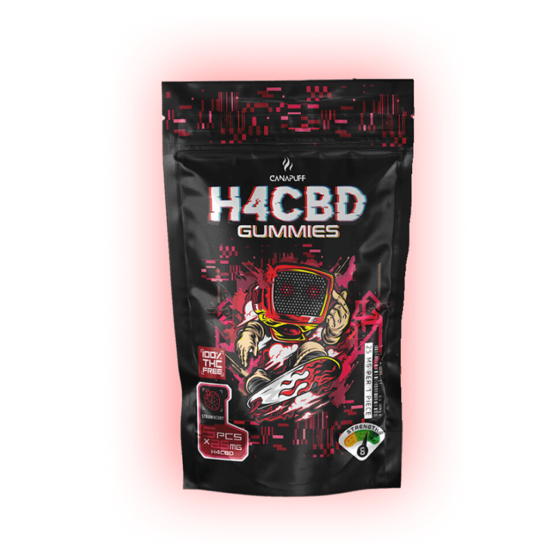 Erdbeere H4CBD Gummibärchen