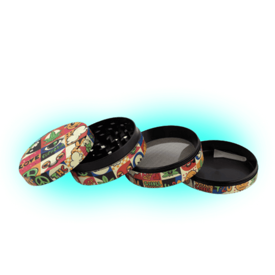 Euphoria Metall-Grinder Groovy 63 mm - 4 Teile