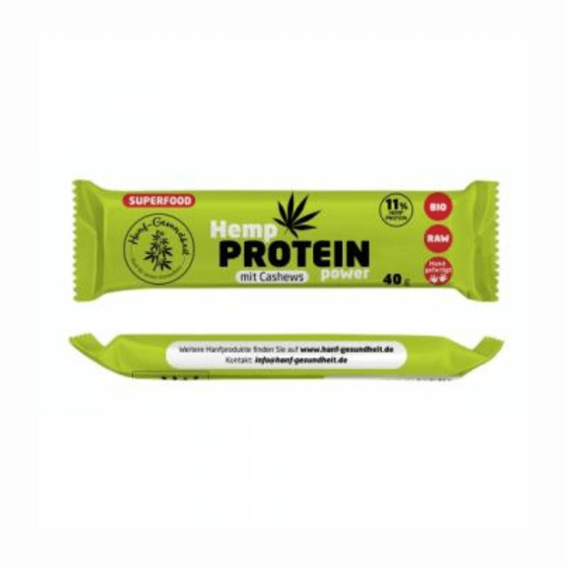 Bio Hanfprotein Riegel mit Cashew 40g