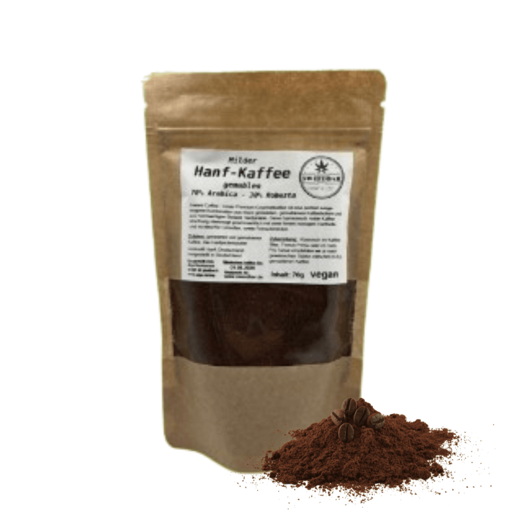 Hanf Kaffee mild gemahlen vegan